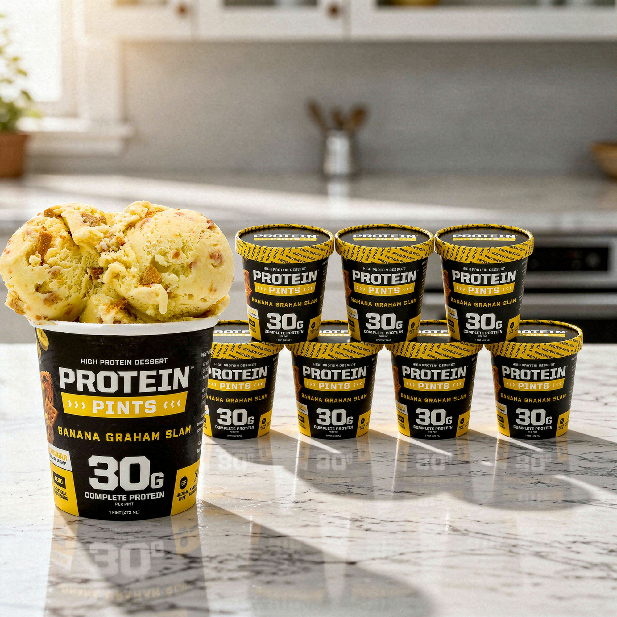 Banana Graham Slam High Protein Ice Cream | Protein Pints