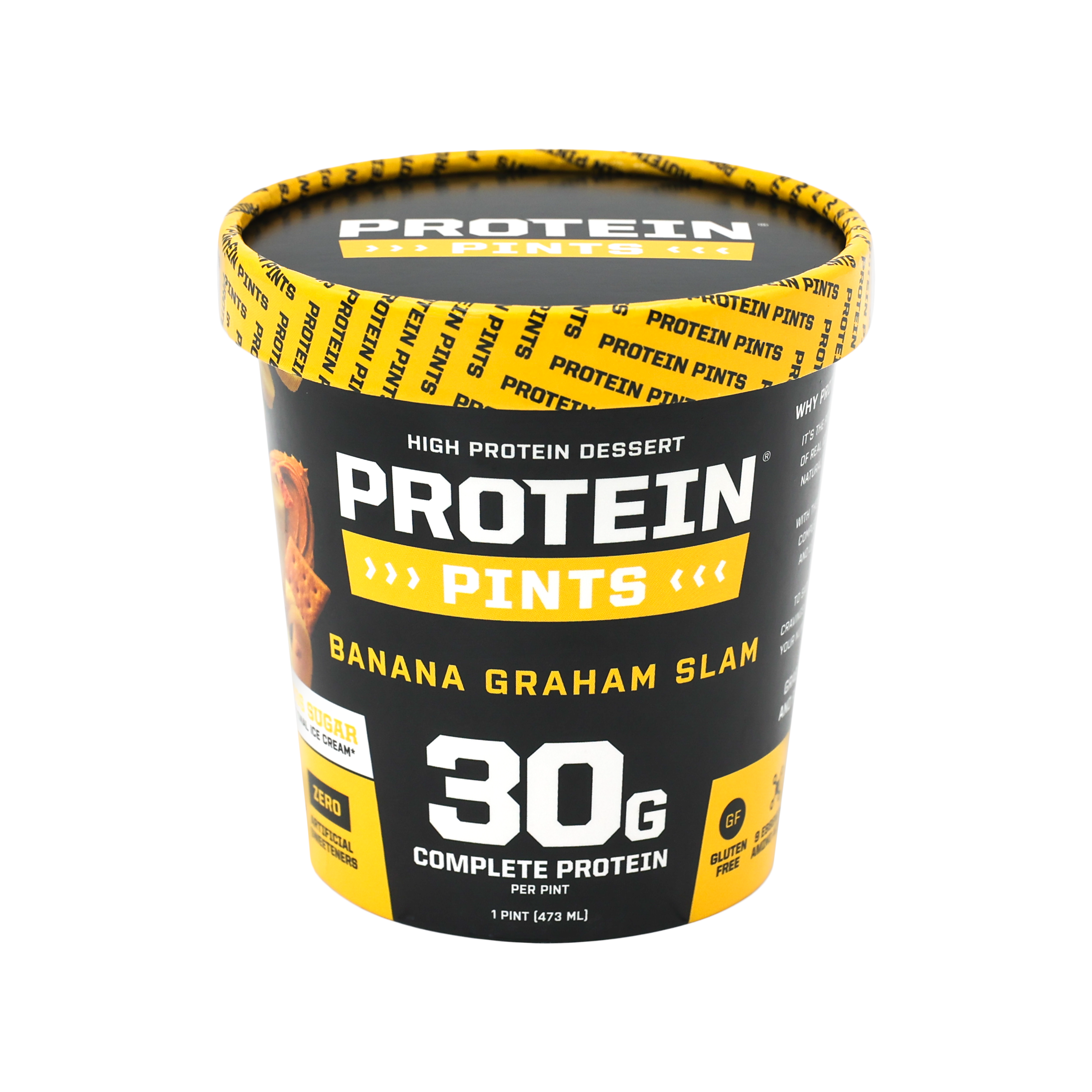 Protein Pints Banana Graham Slam High Protein Ice Cream | Protein Pints