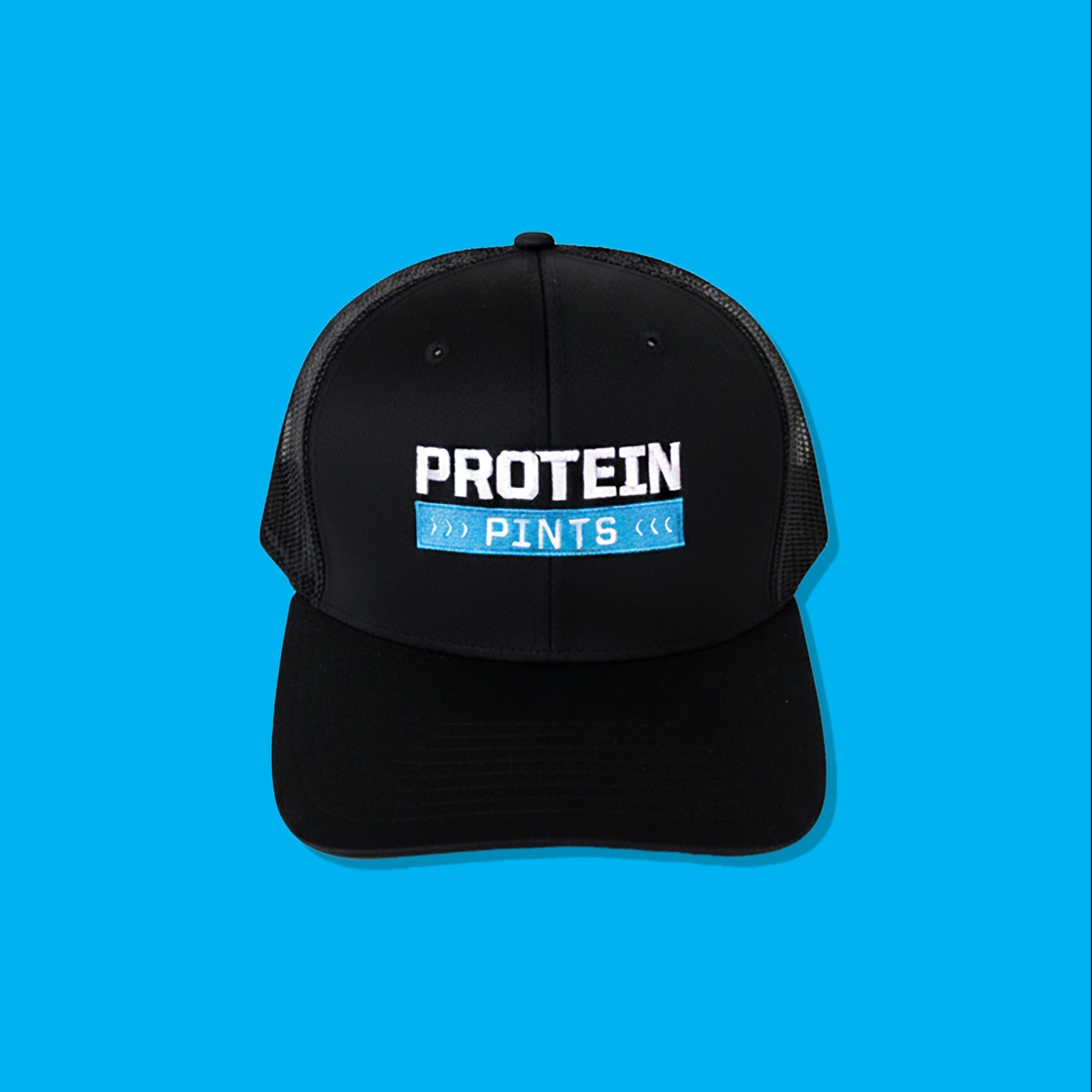 Protein Pints Black Snapback