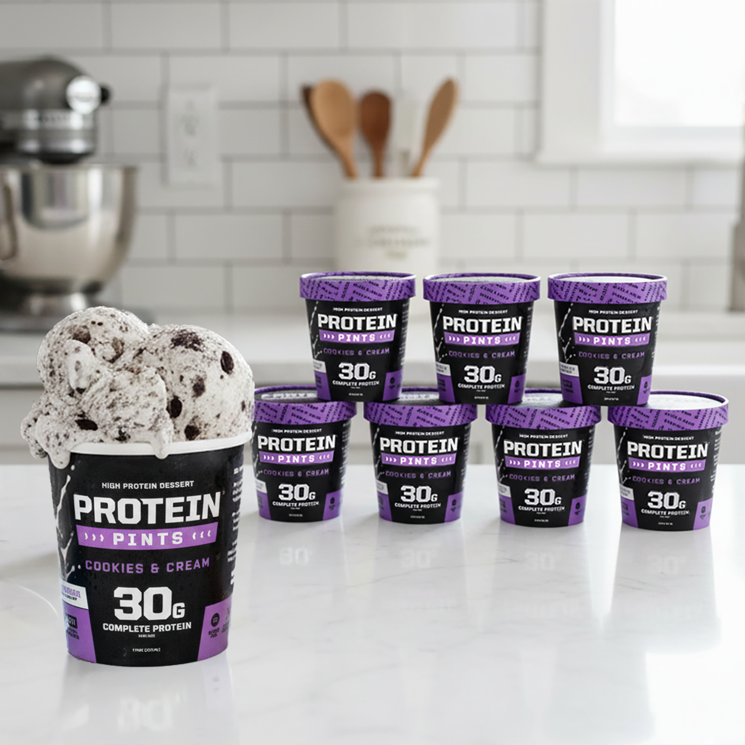Protiem Pints Cookies & Cream High Protein Ice Cream | Protein Pints