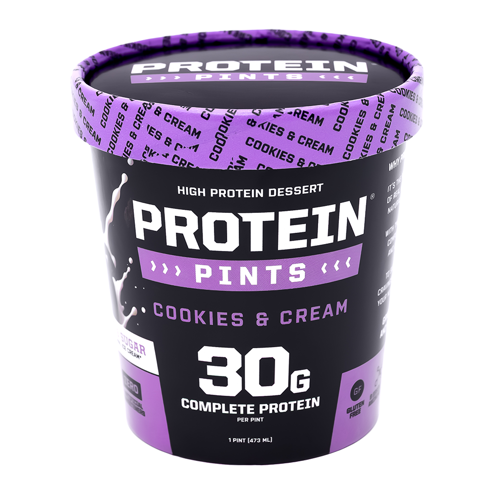 Protiem Pints Cookies & Cream High Protein Ice Cream | Protein Pints