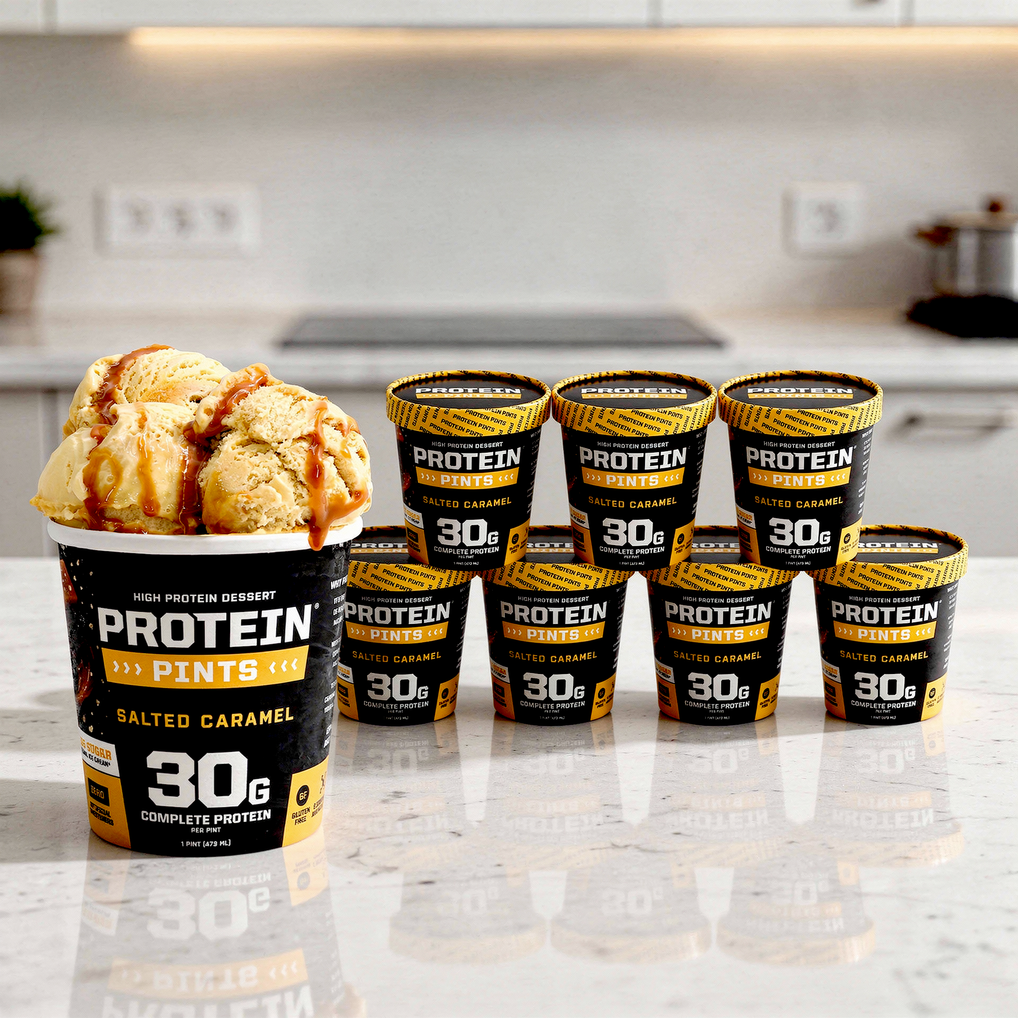 Protein Pints Salted Caramel High Protein Ice Cream | Protein Pints